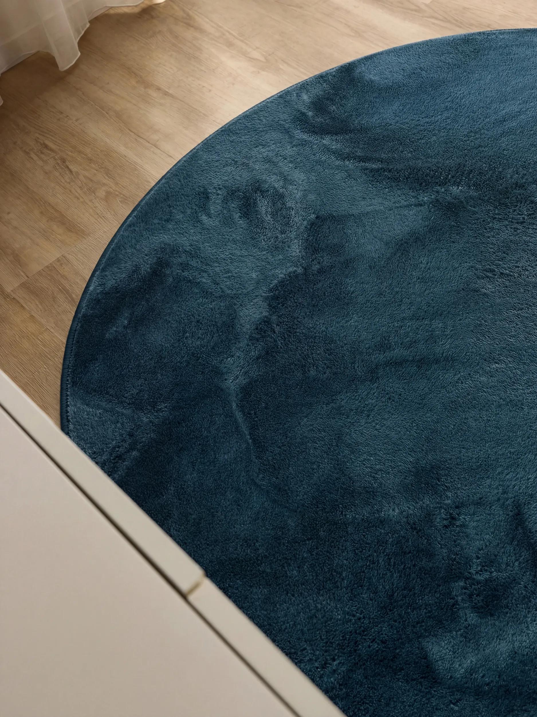 Faux Fur Rug Furry Turquoise