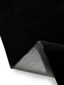 Faux Fur Rug Furry Black