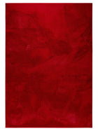 Faux Fur Rug Furry Red