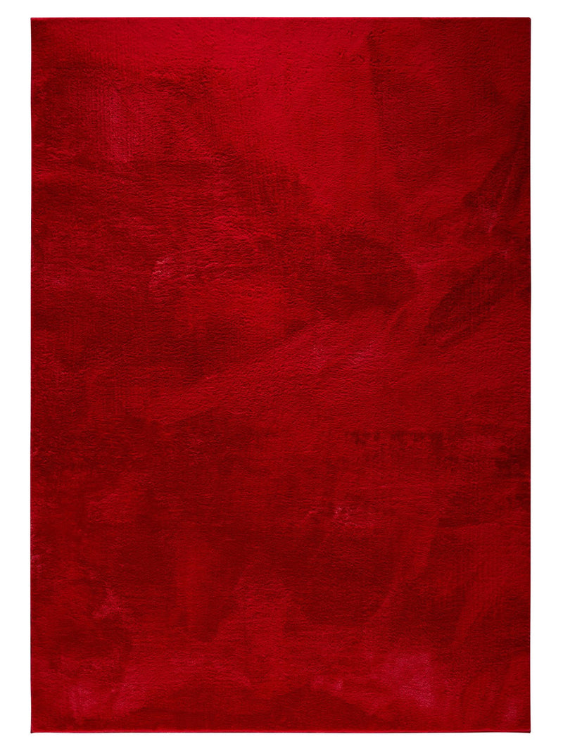 Faux Fur Rug Furry Red