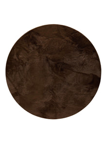 Faux Fur Rug Furry Brown