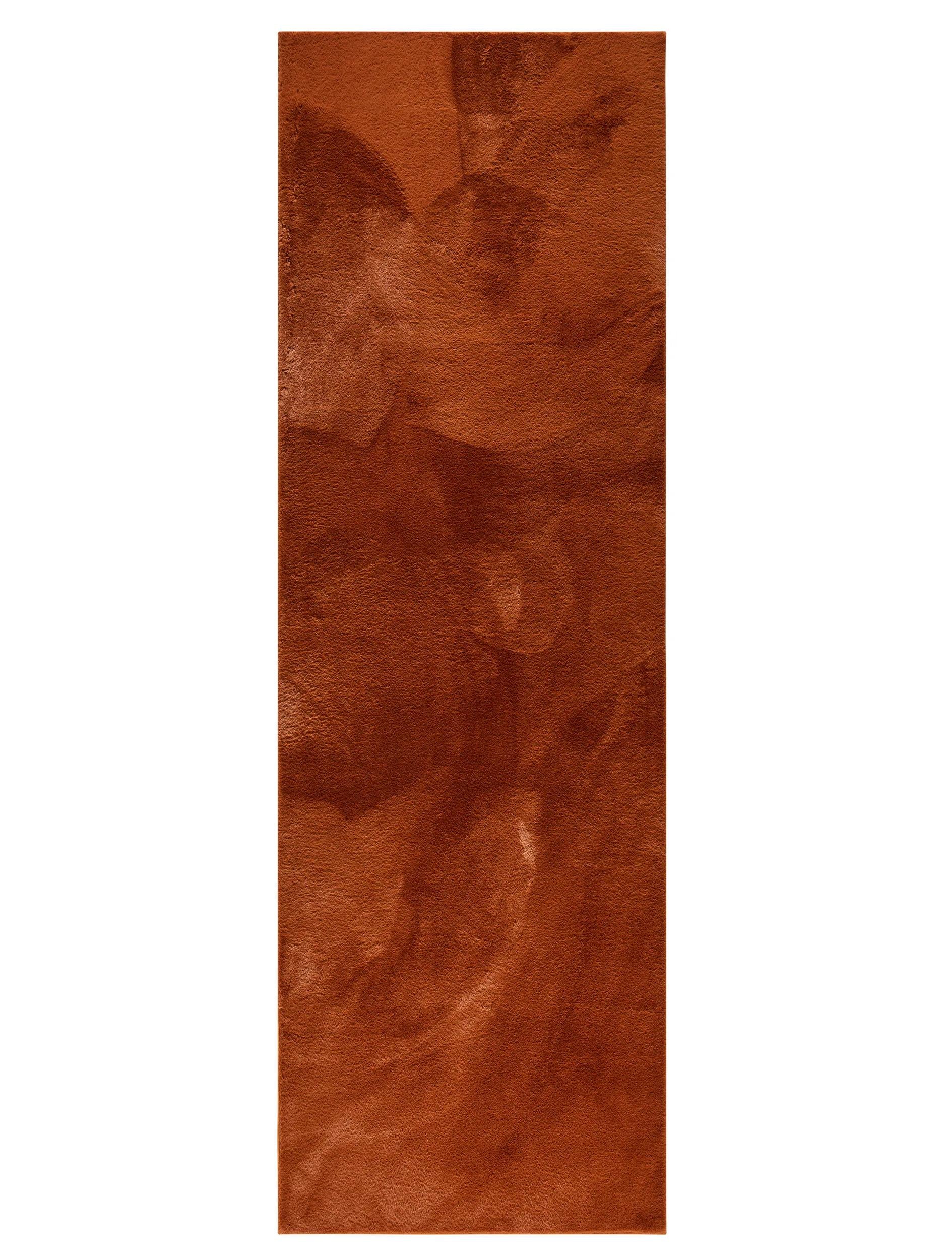 Faux Fur Rug Furry Orange