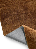 Faux Fur Rug Furry Light Brown