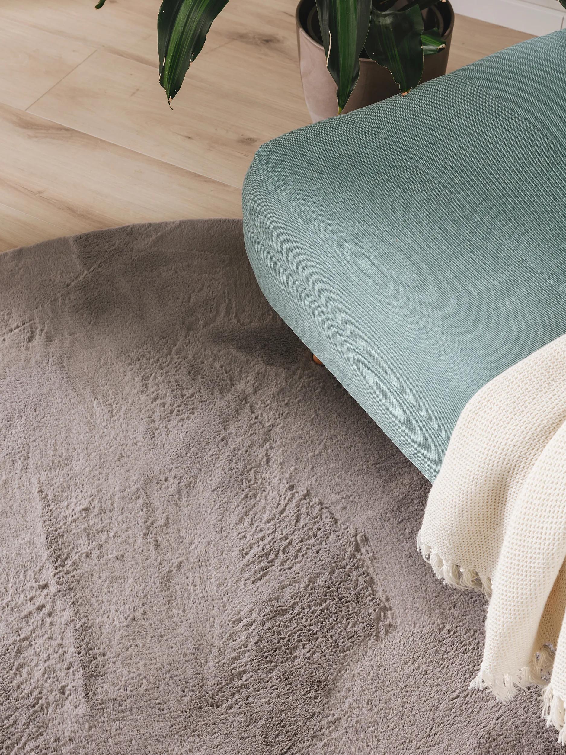 Fur Rug Furry Grey