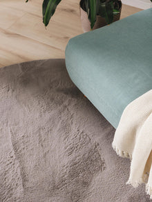 Fur Rug Furry Grey