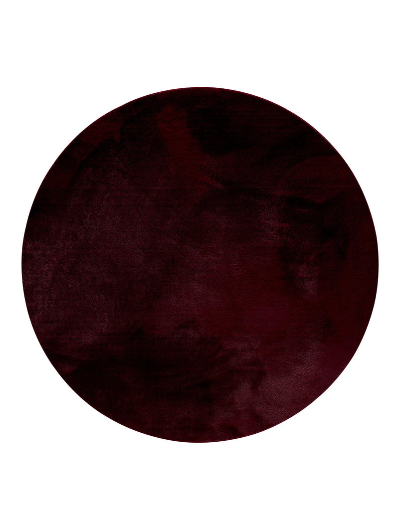 Faux Fur Rug Furry Bordeaux