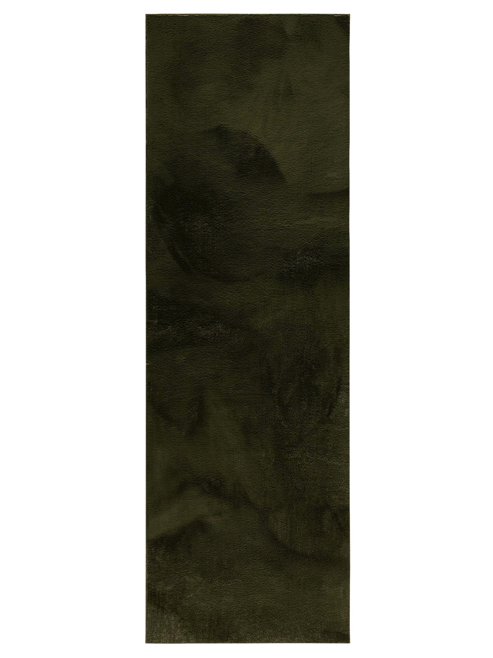 Faux Fur Rug Furry Olive green