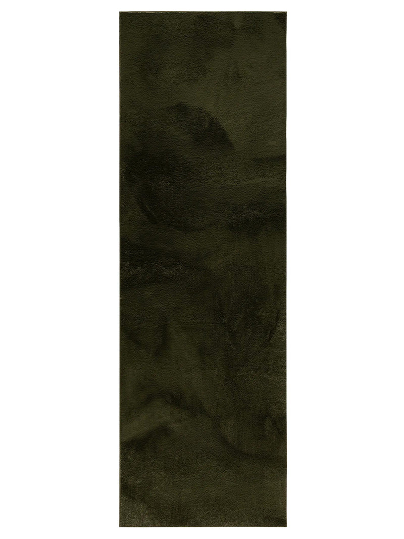 Faux Fur Rug Furry Olive green