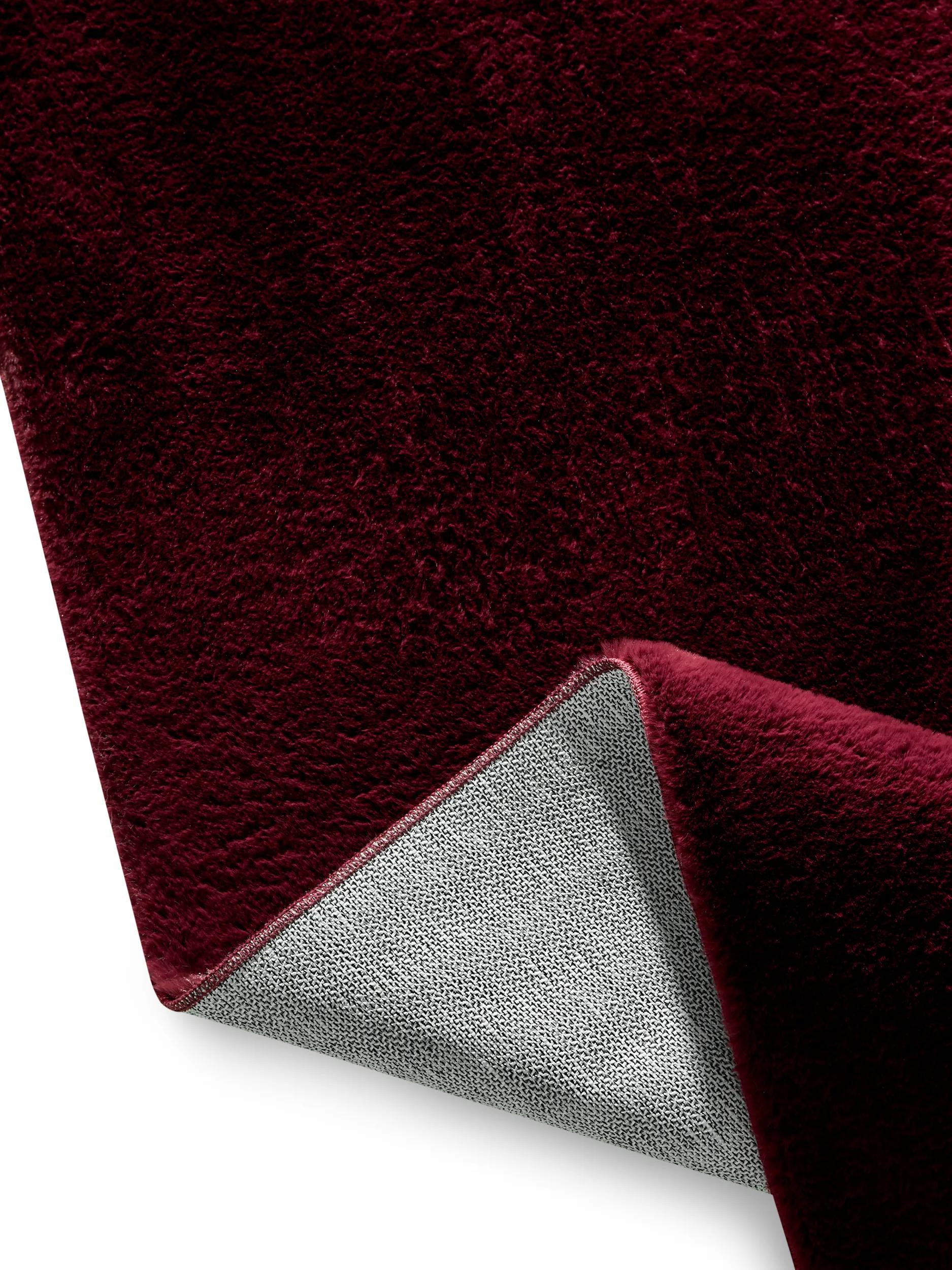 Faux Fur Rug Furry Bordeaux