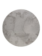 Faux Fur Rug Furry Light Grey