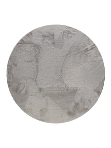 Faux Fur Rug Furry Light Grey