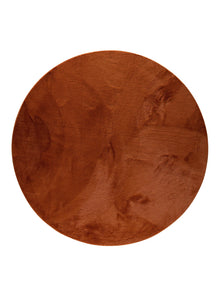 Faux Fur Rug Furry Orange