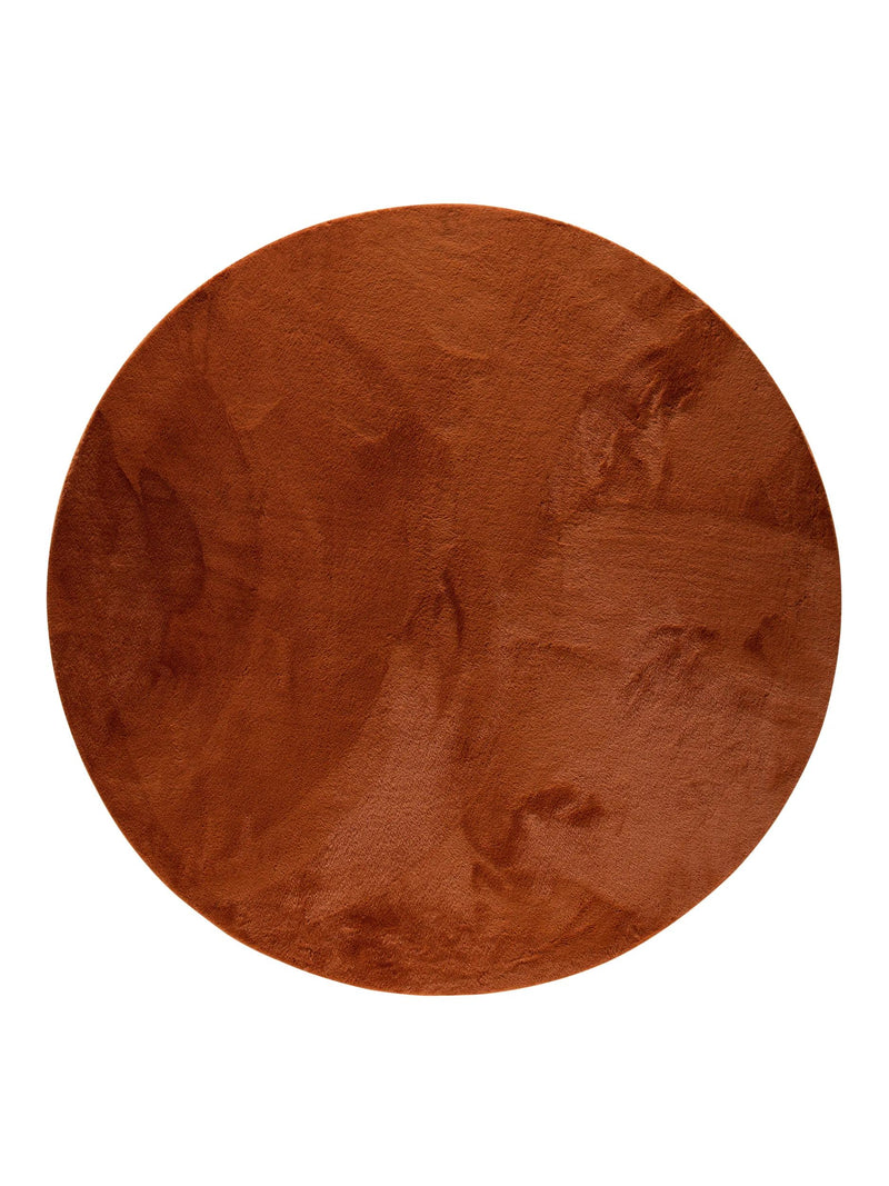 Faux Fur Rug Furry Orange