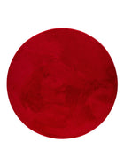 Faux Fur Rug Furry Red