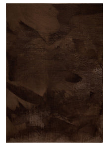 Faux Fur Rug Furry Brown