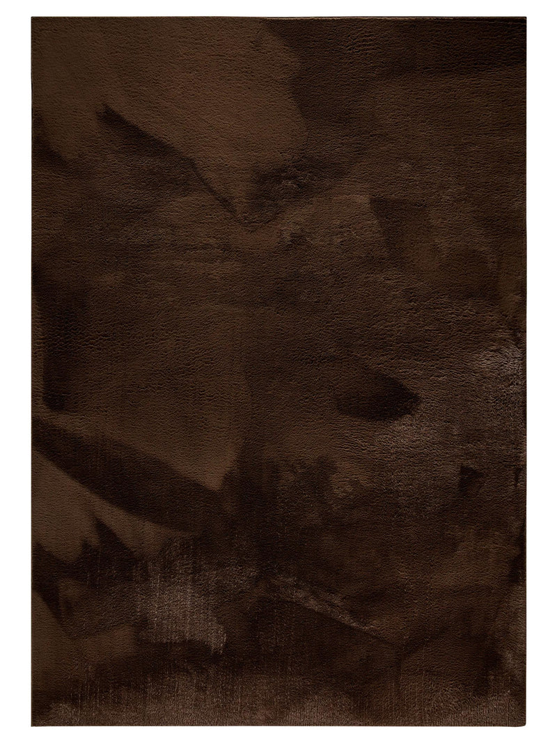 Faux Fur Rug Furry Brown