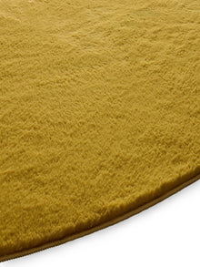 Faux Fur Rug Furry Yellow