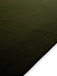 Faux Fur Rug Furry Olive green