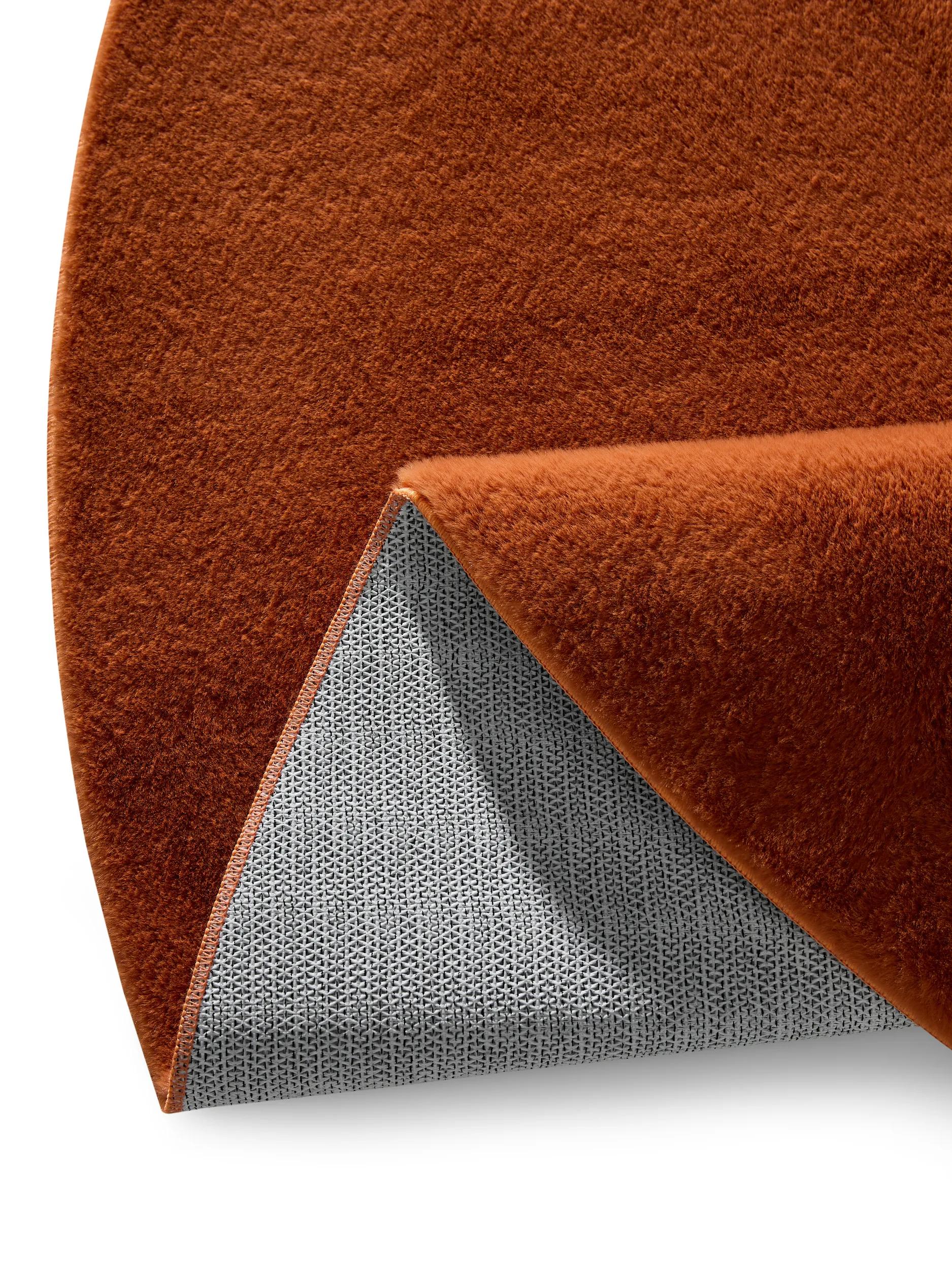 Faux Fur Rug Furry Orange