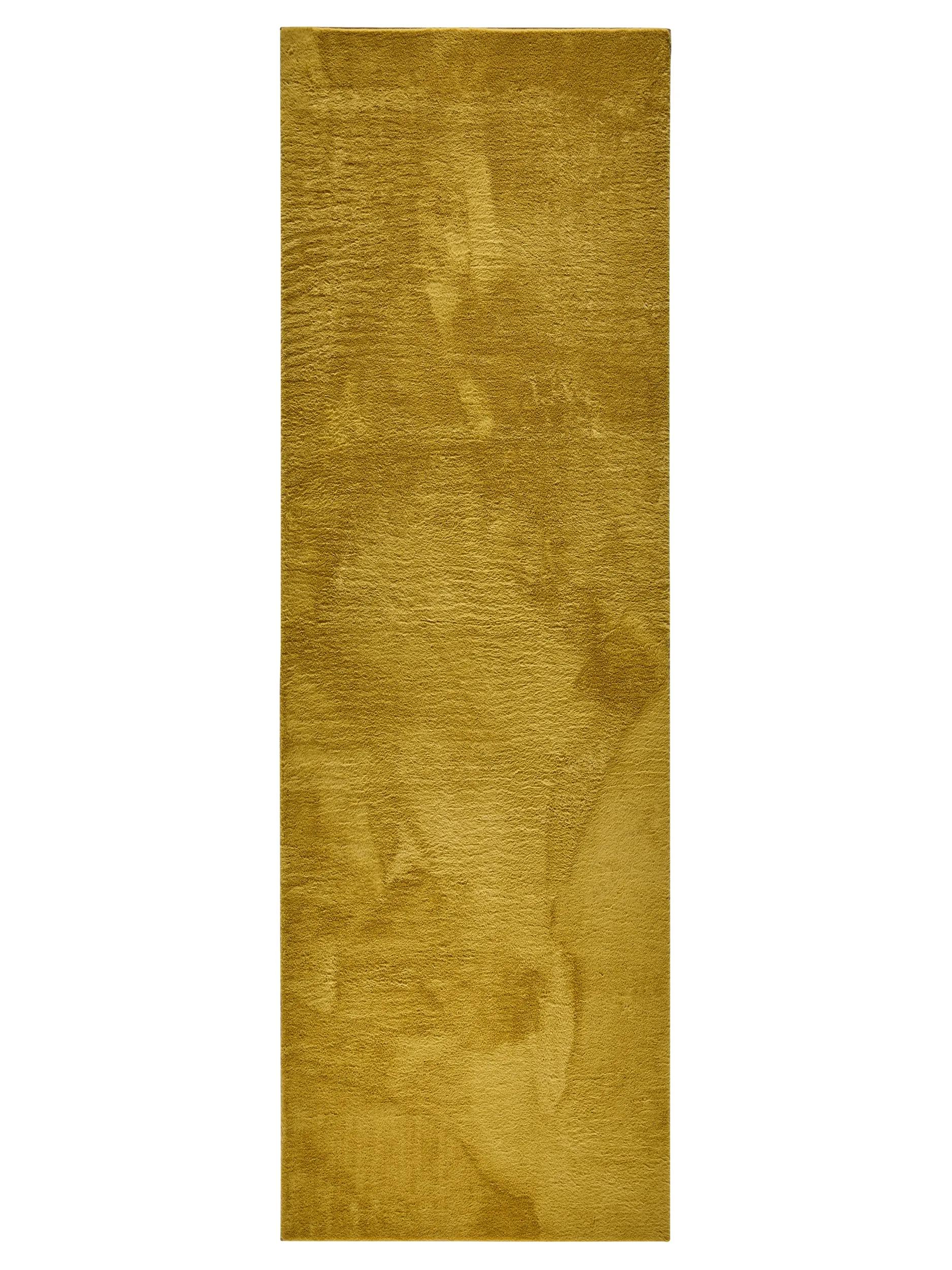 Faux Fur Rug Furry Yellow
