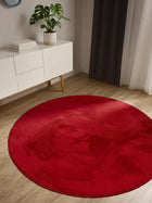 Faux Fur Rug Furry Red