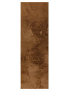 Faux Fur Rug Furry Light Brown