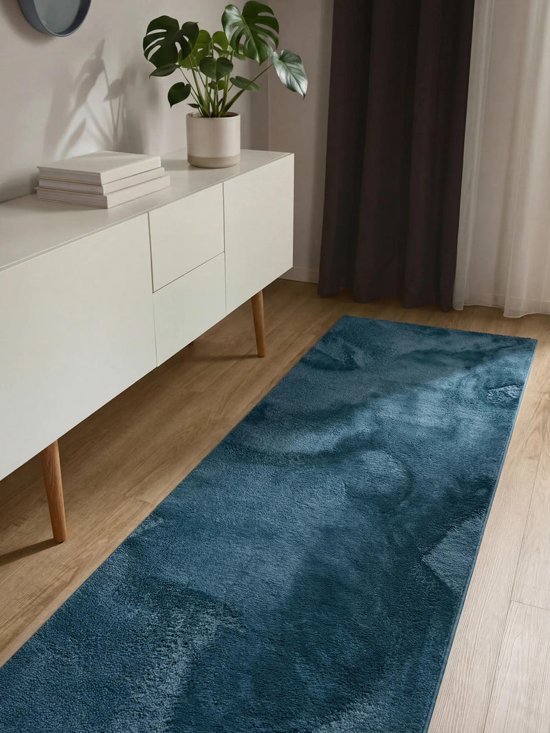 Faux Fur Rug Furry Turquoise