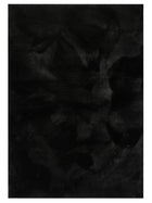 Faux Fur Rug Furry Black