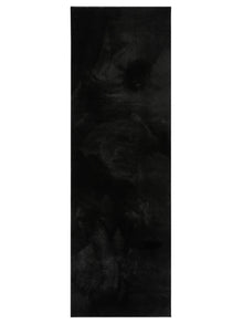 Faux Fur Rug Furry Black