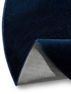 Faux Fur Rug Furry Dark Blue