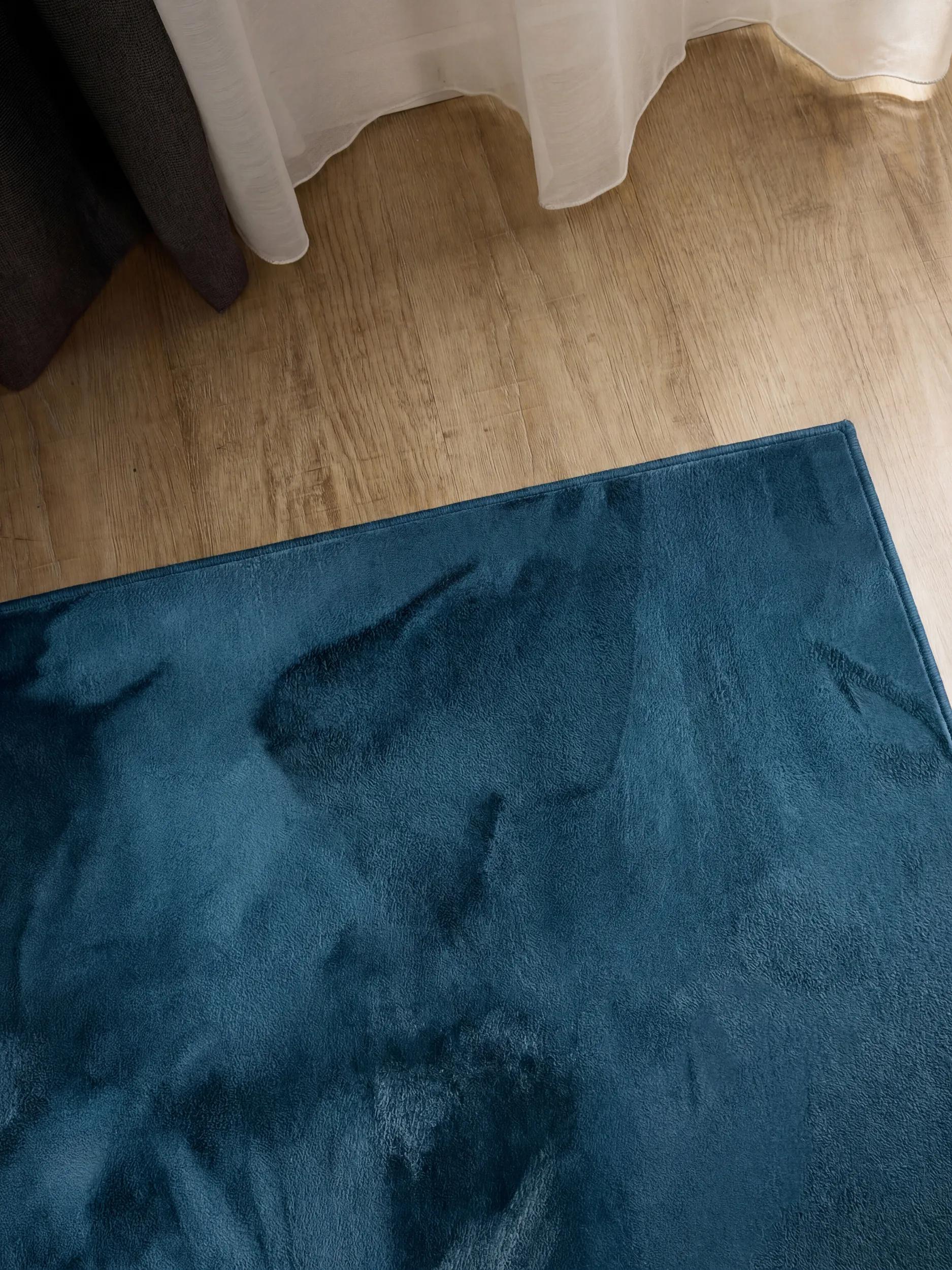 Faux Fur Rug Furry Turquoise
