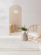 Rug made from recycled material Gaia White