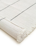 Rug made from recycled material Gaia White