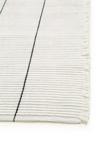 Rug made from recycled material Gaia White