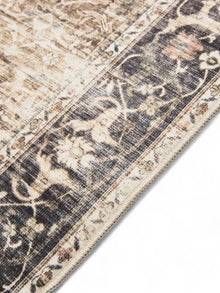 Washable Rug George Charcoal/Taupe