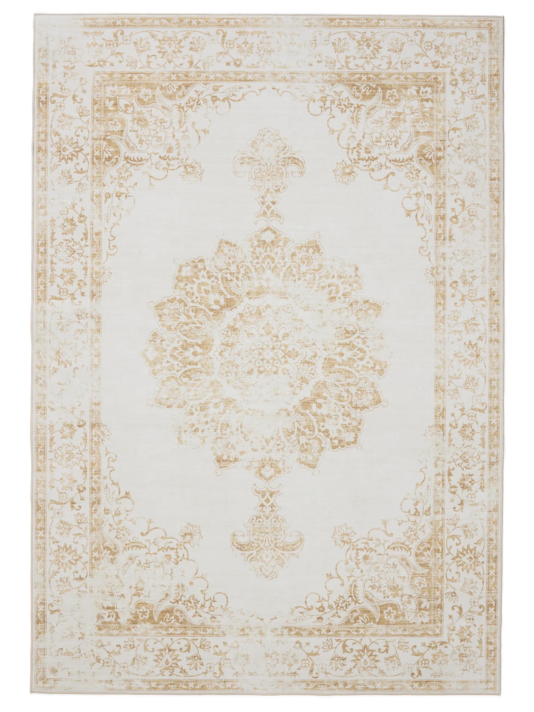 Washable Rug George Cream/Yellow