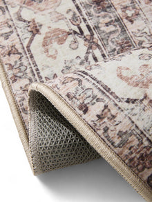 Washable Rug George Cream/Taupe