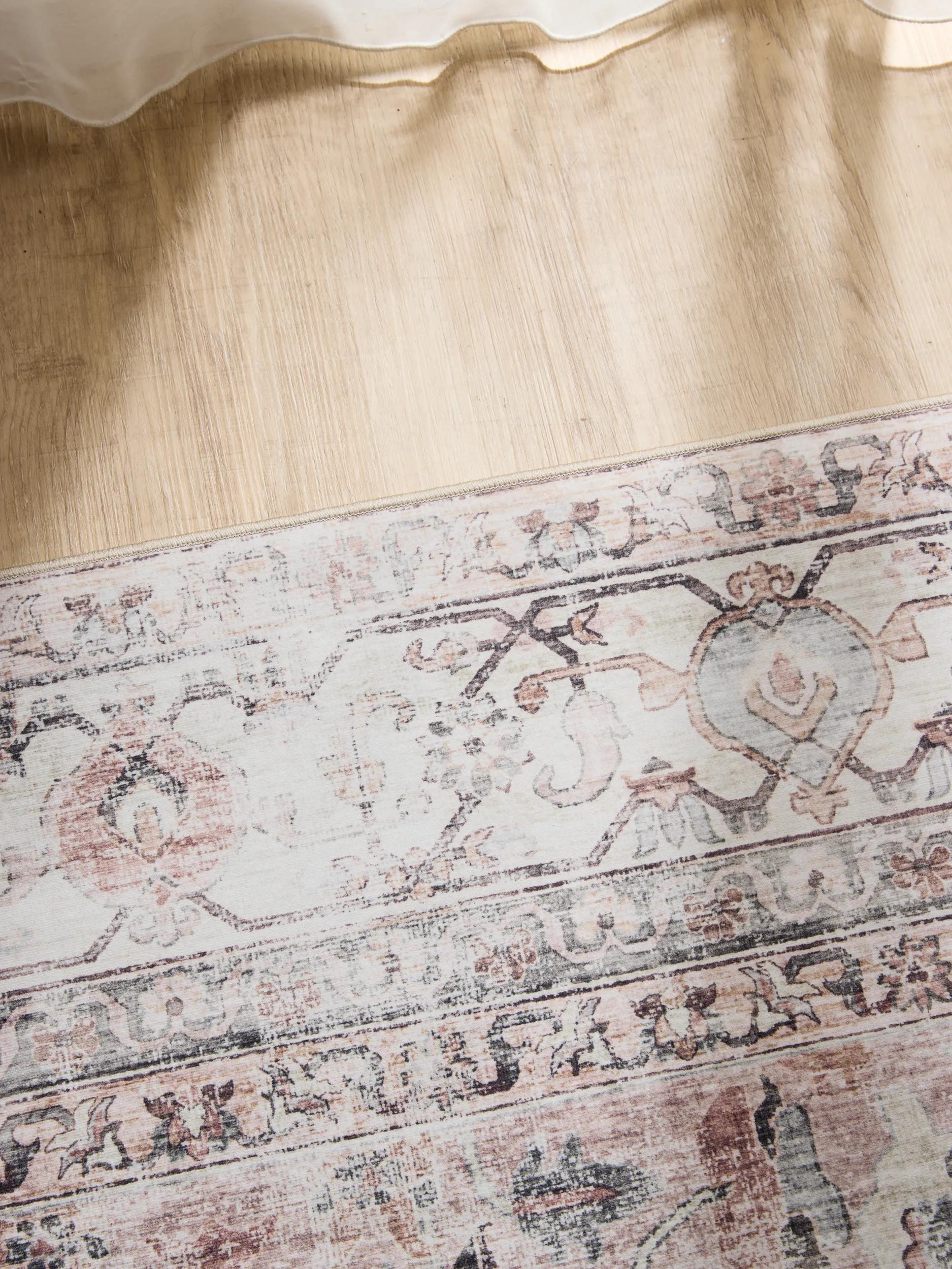 Washable Rug George Cream/Taupe