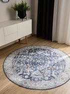 Alfombra lavable George azul