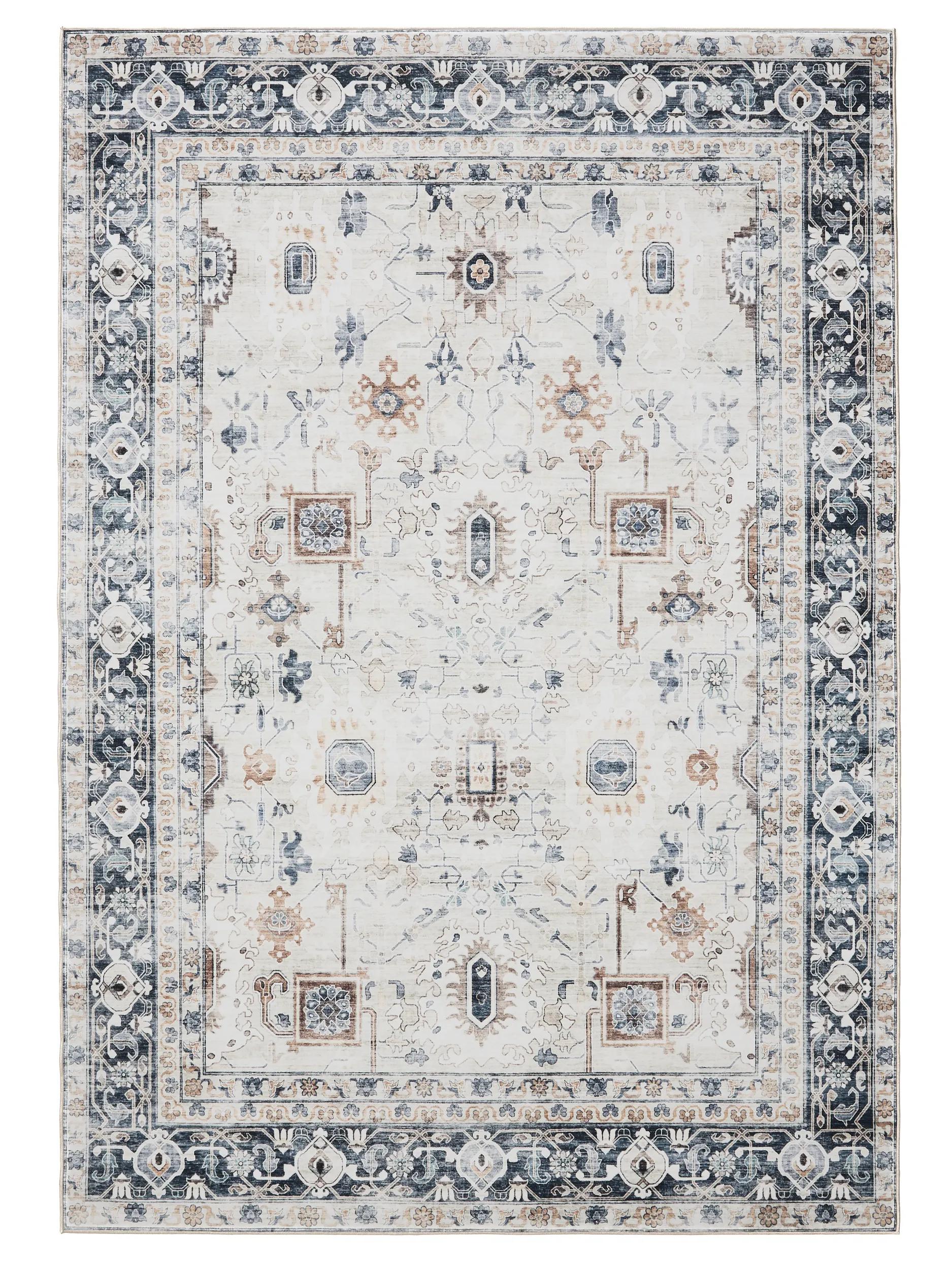 Washable Rug George Cream/Grey