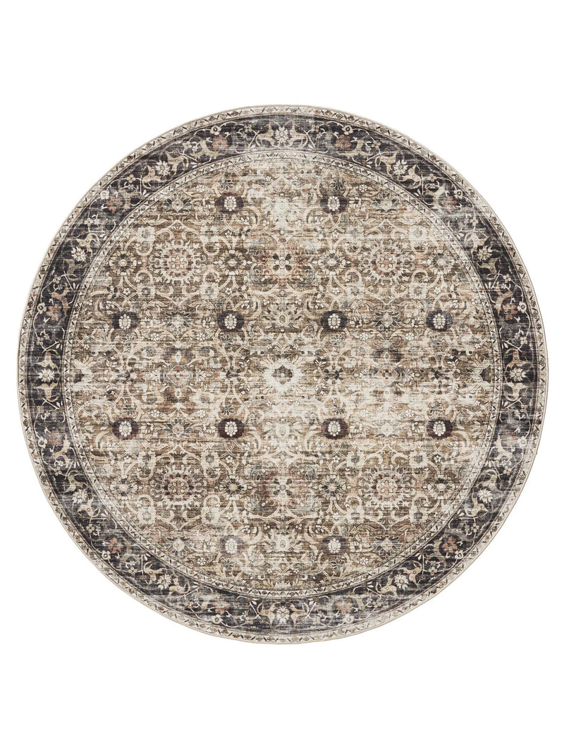 Washable Rug George Charcoal/Taupe
