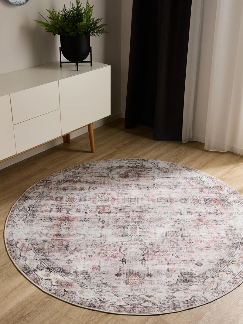 Washable Rug George Cream/Taupe