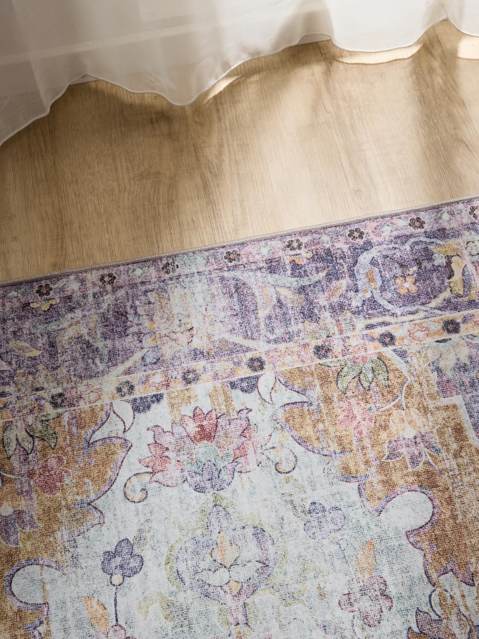 Washable Rug George Multicolour/Purple