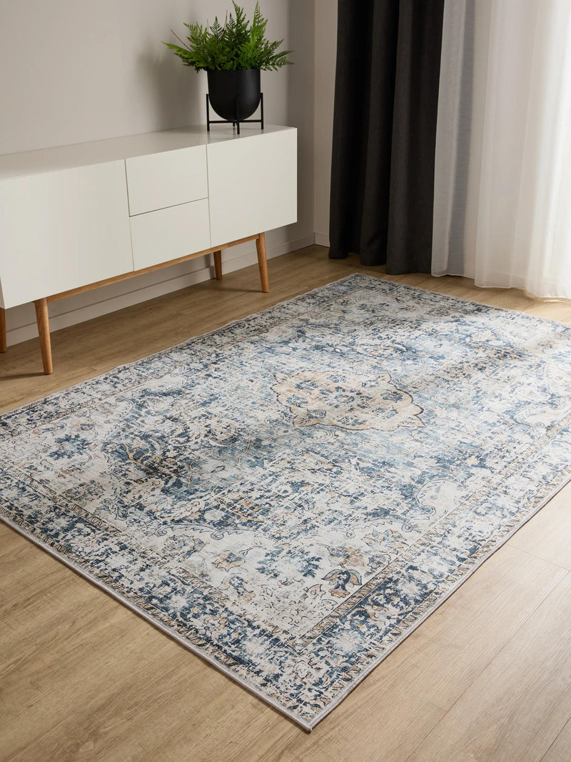 Washable Rug George Blue