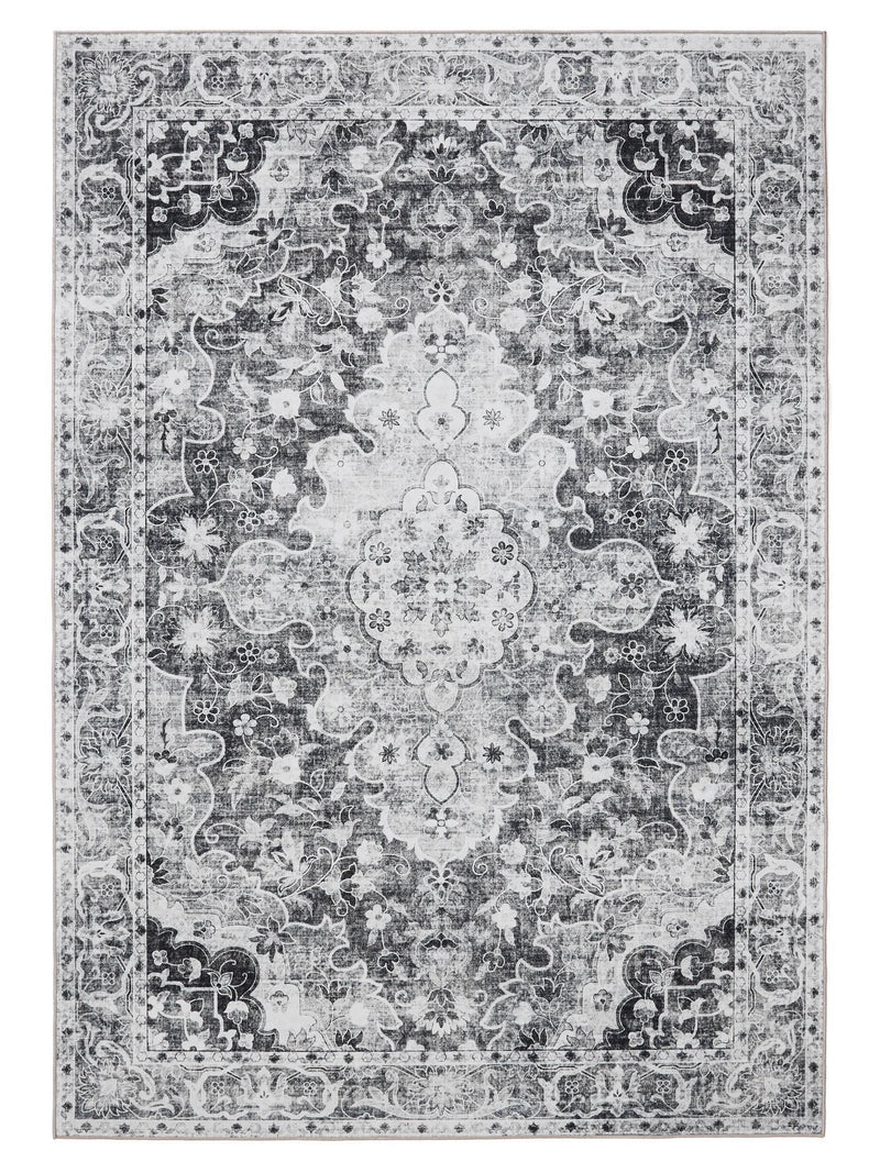 Washable Rug George Charcoal