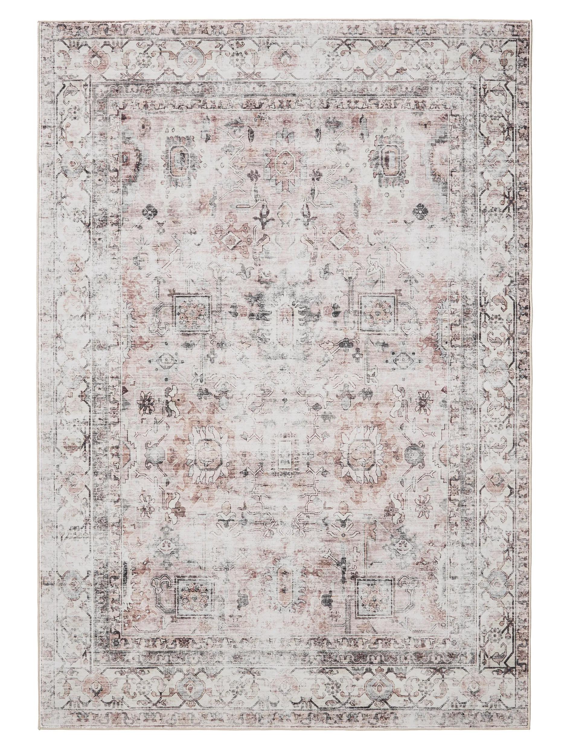 Washable Rug George Cream/Taupe