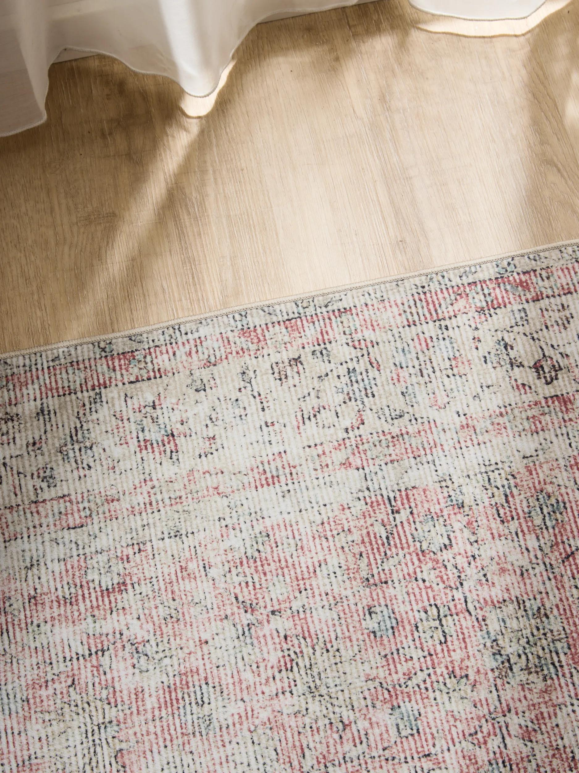 Washable Rug George Beige/Rose