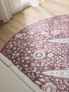 Washable Rug George Bordeaux