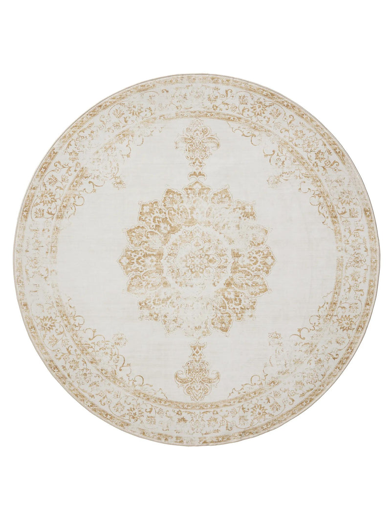 Washable Rug George Cream/Yellow