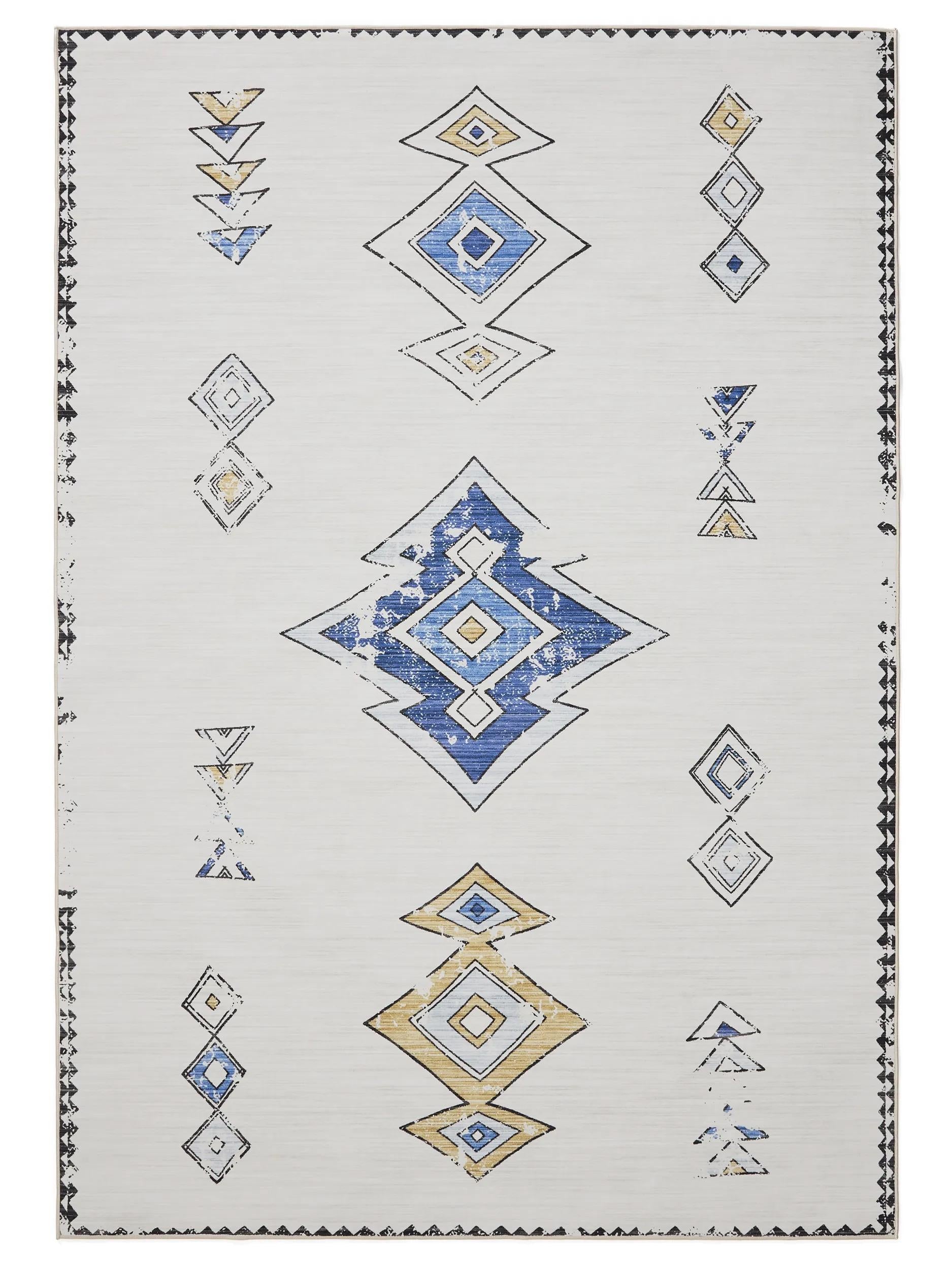 Alfombra lavable George beige/multicolor